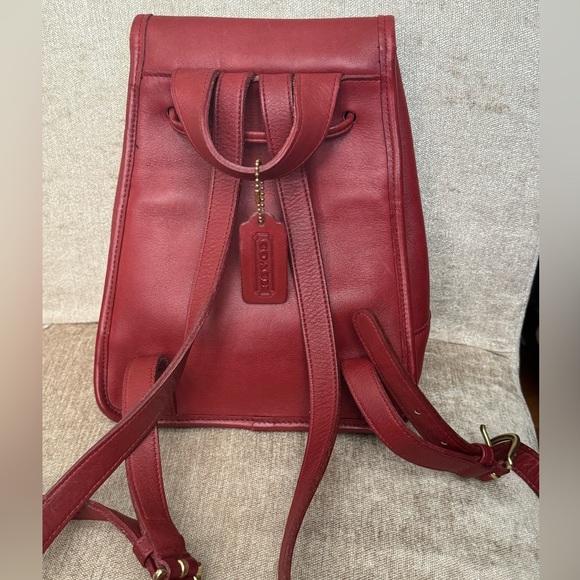 Vintage Coach Day Pack - Red Regular Size - EXCELLENT CONDITION C6C-9960 - Picture 2 of 10